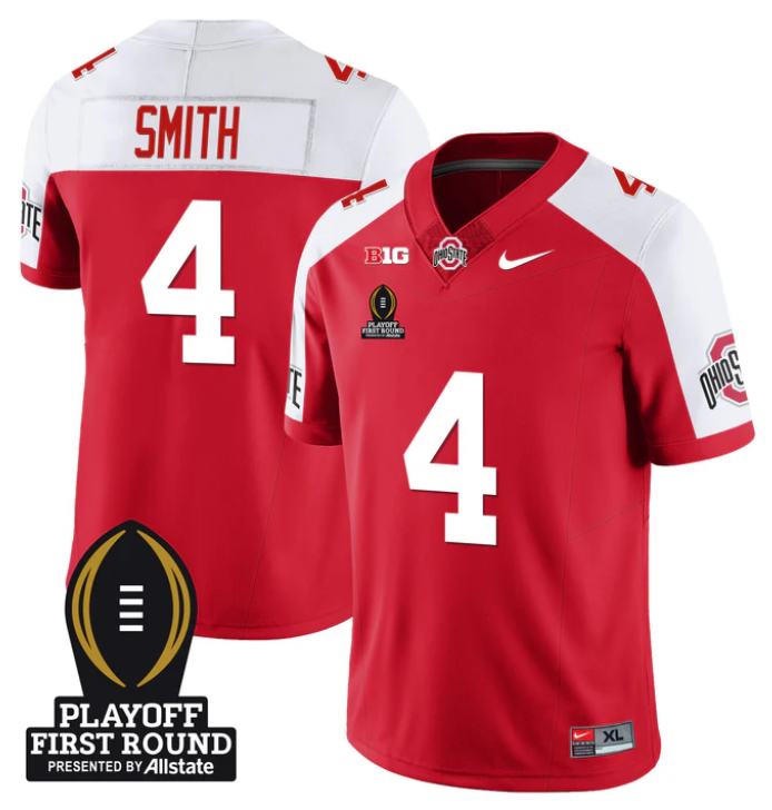 Jeremiah Smith Jersey #4 Ohio State Buckeyes Playoff First Round Patch
