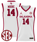 Jalon Moore Jersey #14 Oklahoma Sooners 2024 Lightweight Basketball White