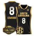 Joyce Edwards Jersey #8 South Carolina 2026 Final Four Stitched Black Gold