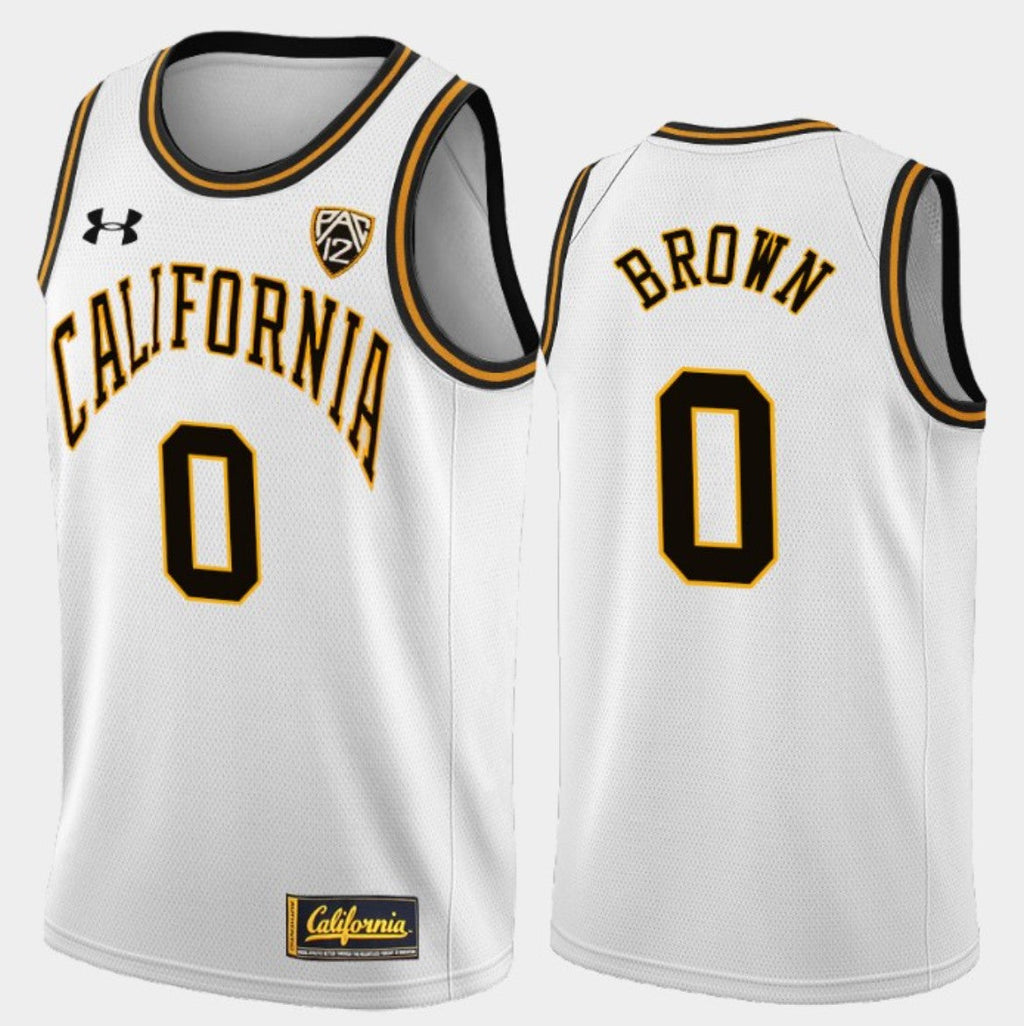 Jaylen Brown Jersey California Golden Bears College Basketball White #0