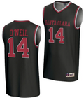 Johnny O'Neil Jersey #14 Santa Clara Broncos Basketball NIL Lightweight Black