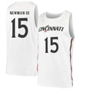 John Newman III Jersey Cincinnati Bearcats College Basketball White #15