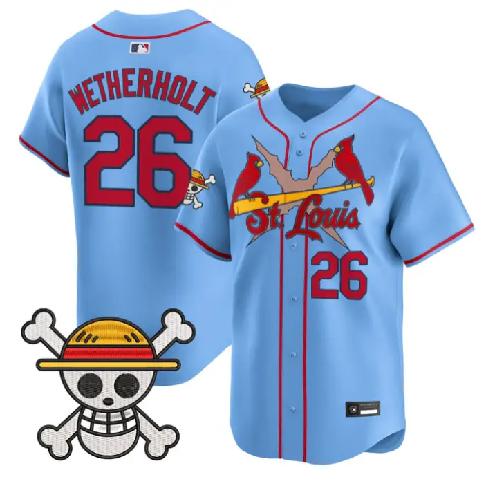 JJ Wetherholt Jersey #26 St. Louis Cardinals One Piece Premier Stitched