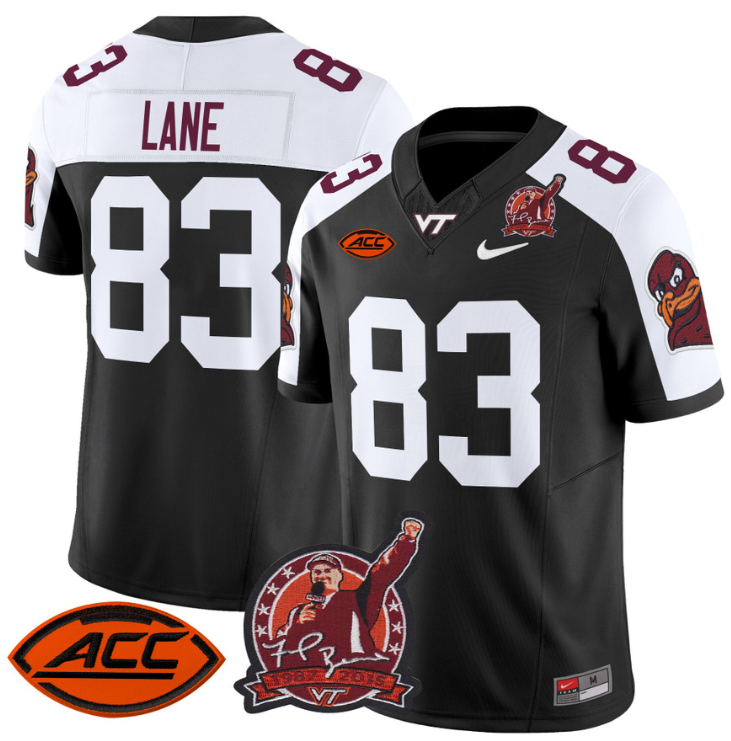 Jaylin Lane Jersey #83 Virginia Tech Hokies Coach Frank Beamer