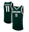 Jase Richardson Jersey #11 Michigan State Spartans NIL Basketball Green