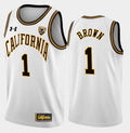 Joel Brown Jersey California Golden Bears College Basketball White #1