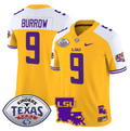 Joe Burrow Jersey #9 LSU Tigers 2024 Texas Bowl Football Stitched