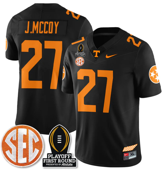 Jermod McCoy Jersey #27 Tennessee Vols Playoff First Round Patch