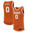 Jordan Pope Jersey #0 Texas Longhorns NIL Basketball Texas Orange