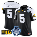 Jacob Gill Jersey #5 Iowa Hawkeyes 2024 Music City Bowl Patch