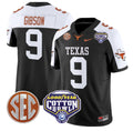 Jerrick Gibson Jersey #9 Texas Longhorns Cotton Bowl Patch Stitched