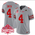 Jeremiah Smith Jersey #4 Ohio State 2025 CFP Patch National Champions