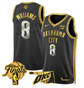 Jalen Williams Jersey # 8 Oklahoma City Thunder 2025 Finals Swingman Stitched Black Gold