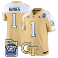 Jamal Haynes Jersey #1 Georgia Tech Jackets Pop-Tarts Bowl Stitched