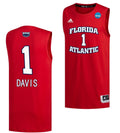 Johnell Davis Jersey FAU Owls College Basketball 2023 NCAA March Madness Red #1