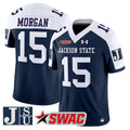 JaCobian Morgan Jersey #15 Jackson State Tigers 2025 Vapor Stitched
