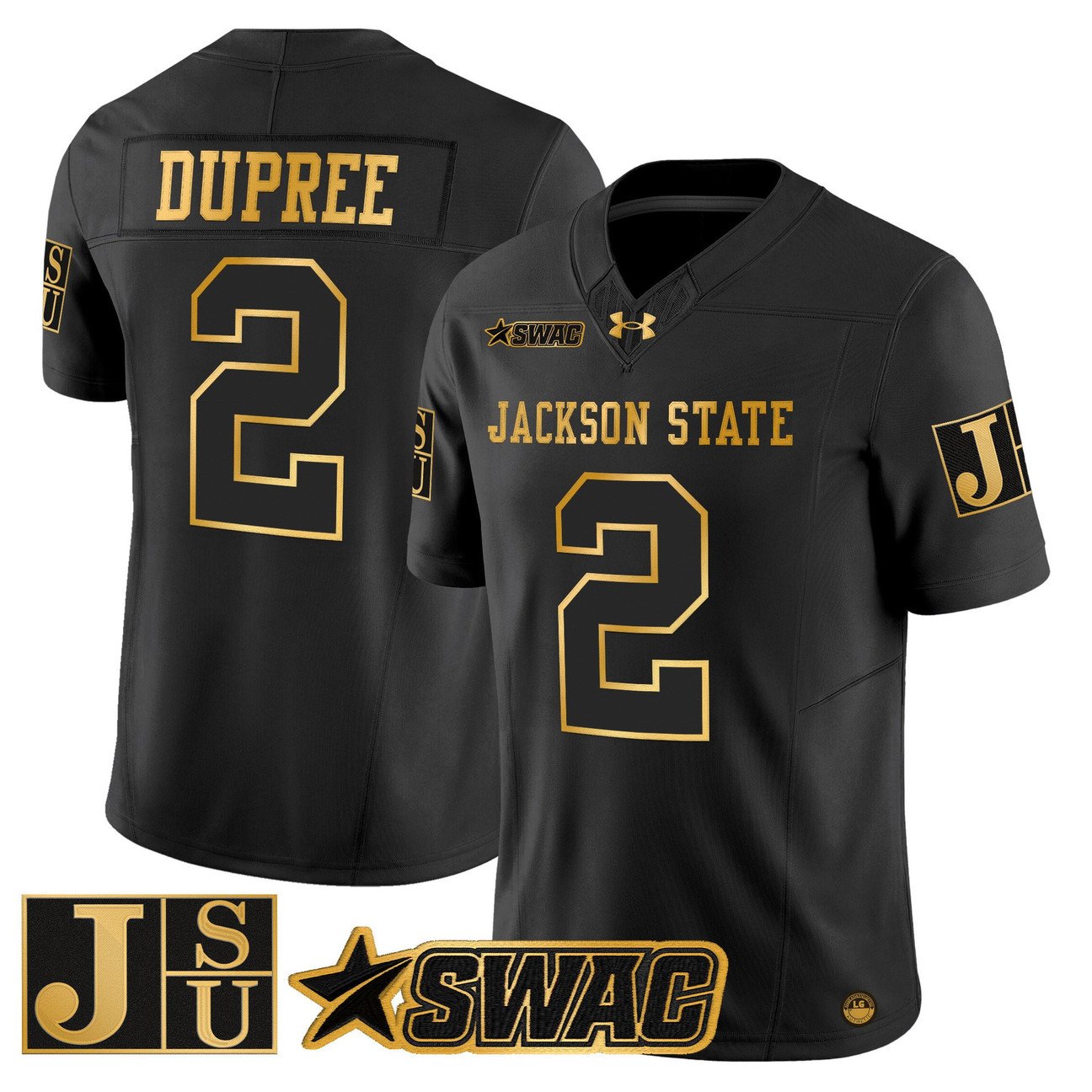 Ja'Naylon Dupree Jersey #2 Jackson State Tigers 2025 Vapor Stitched
