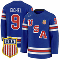 Jack Eichel Jersey #9 Team USA Winter Olympics 2026 Hockey Premium STITCHED Blue