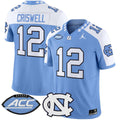 Jacolby Criswell Jersey #12 North Carolina Tar Heels 2025 Stitched