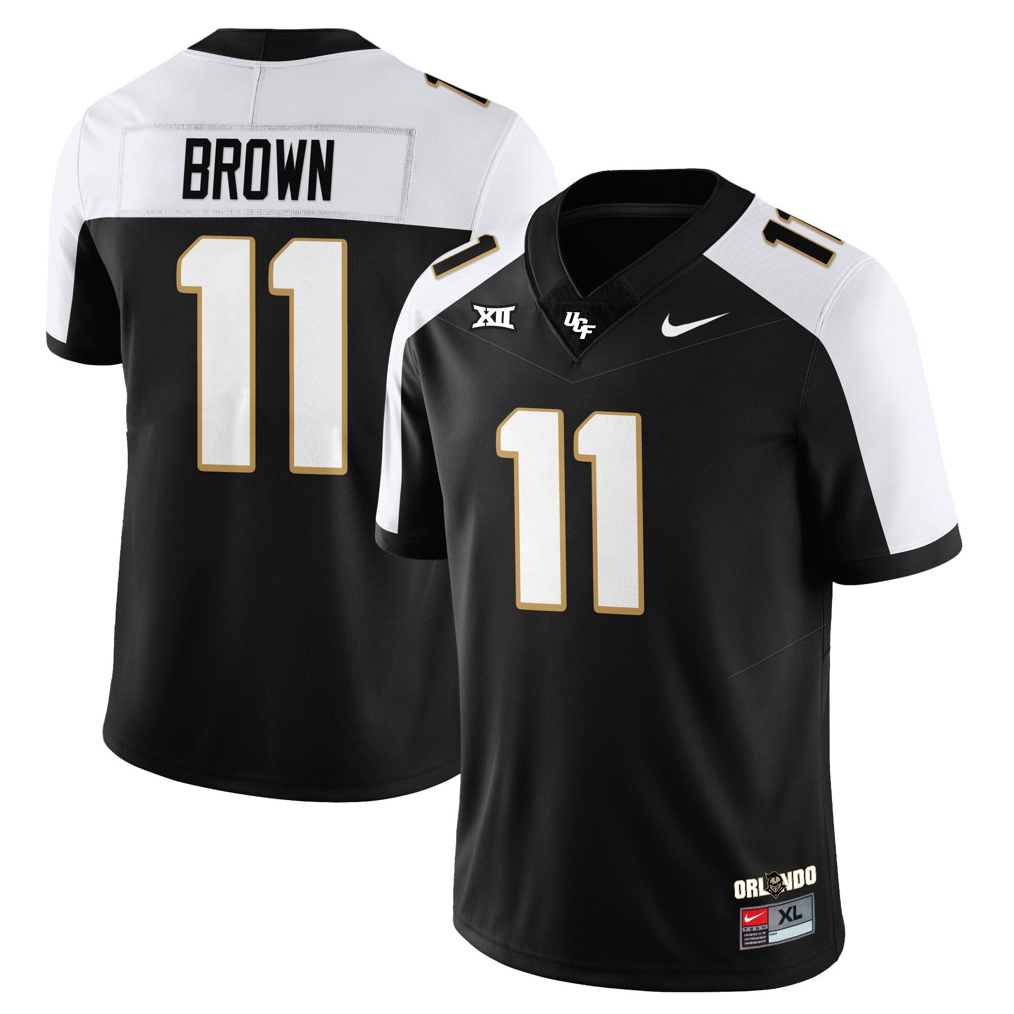 Jacurri Brown Jersey #11 UCF Football 2025 Core Uniforms Stitched