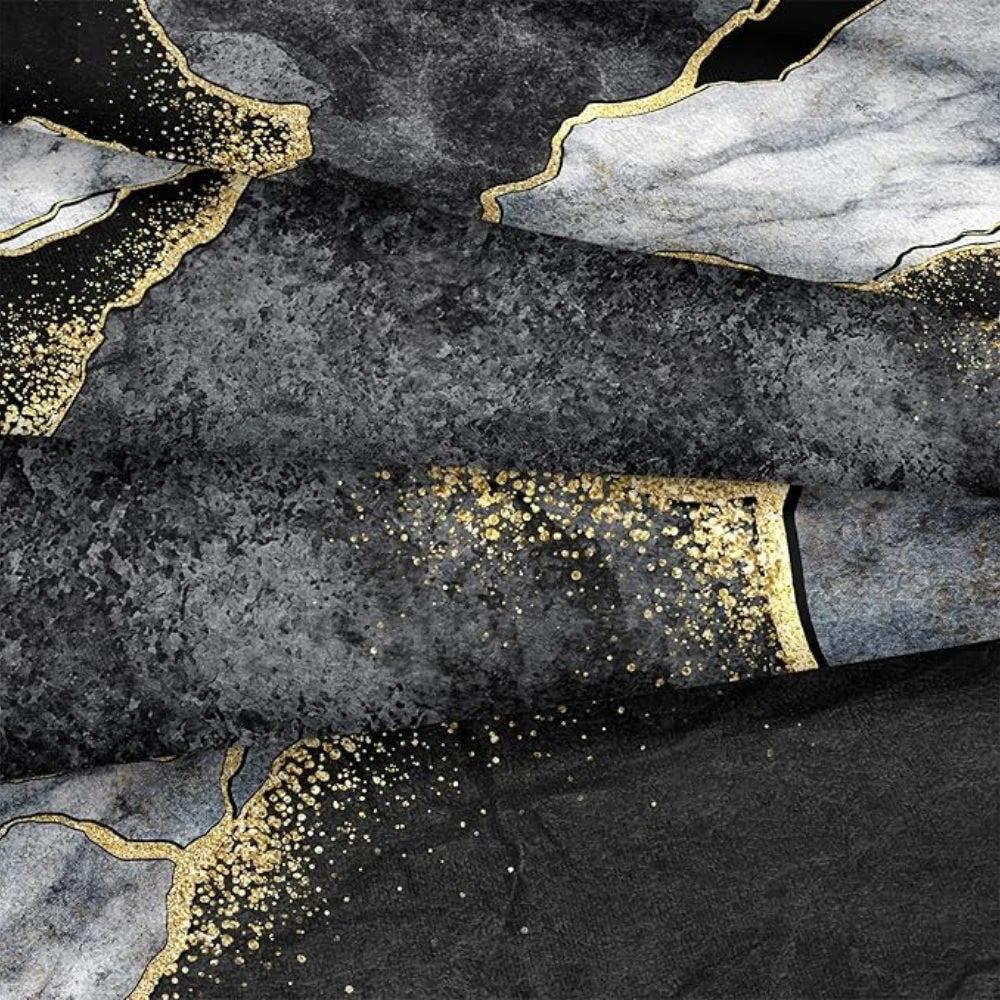 Jade Opulent Gold Accent Duvet Cover Set