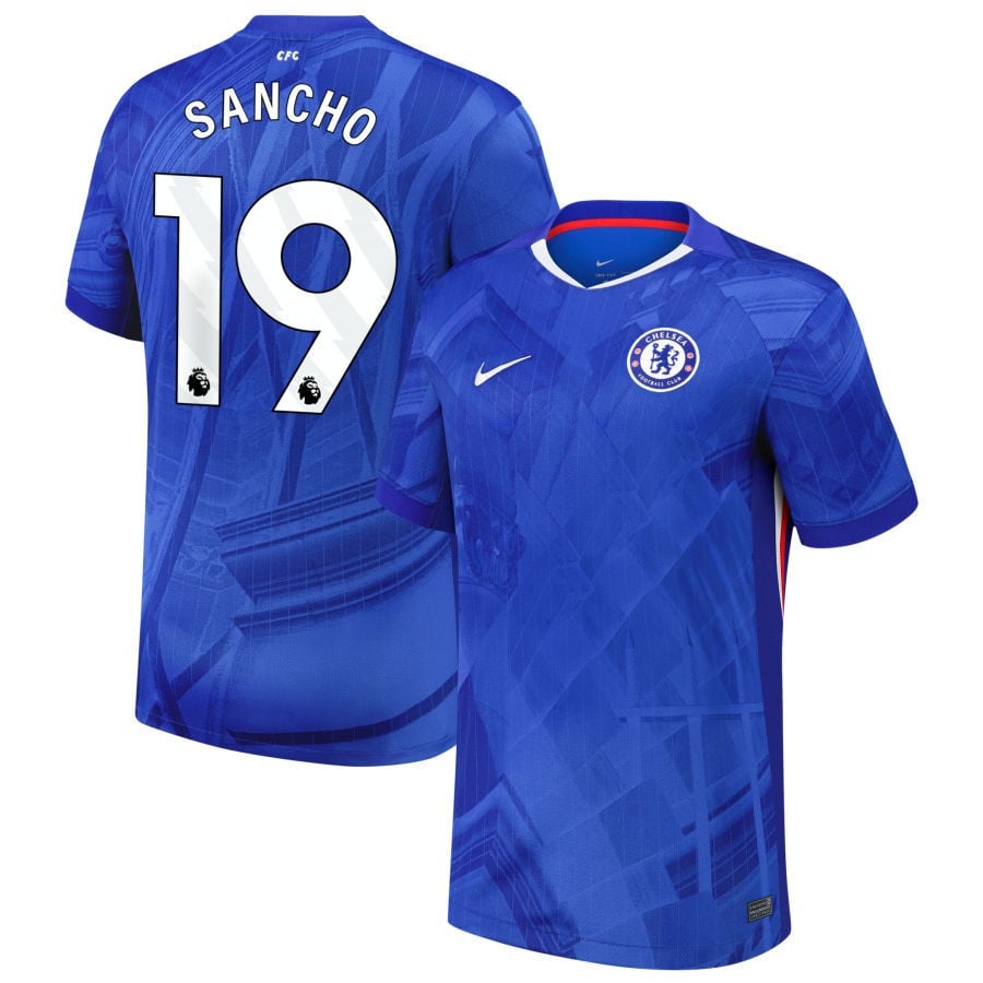 Jadon Sancho #19 Chelsea 2025-26 Home Match Jersey – Blue