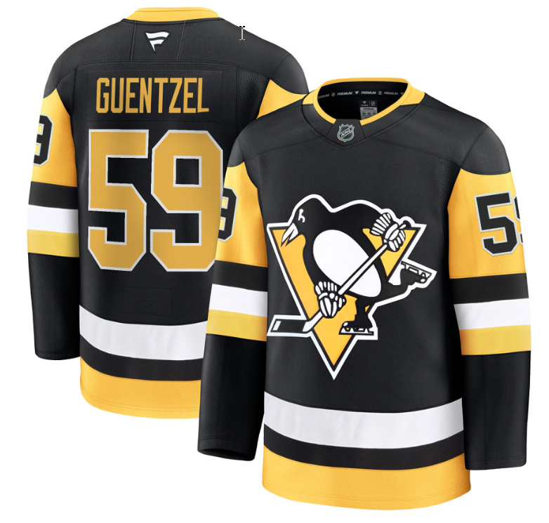 Jake Guentzel Jersey #59 Pittsburgh Penguins 2025 Premium All Stitched