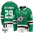 Jake Oettinger 29 Dallas Stars 2025 STANLEY CUP Final Patch Home Men Jersey Black