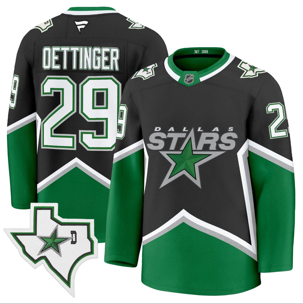 Jake Oettinger Jersey #29 Dallas Stars '99 Throwback Premium All Stitched