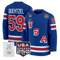Jake Guentzel Jersey #59 USA Olympic 250 Patch Hockey 2026 Stitched
