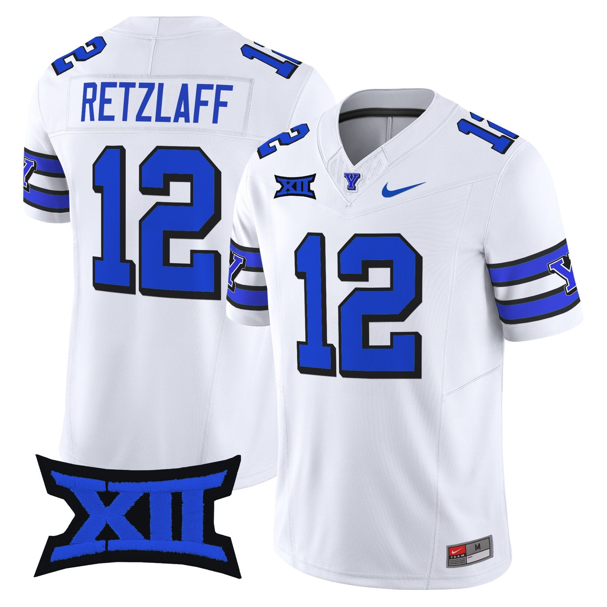 Jake Retzlaff Jersey #12 BYU Cougars 2025 Vapor Limited Stitched