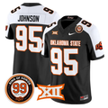 Jaleel Johnson Jersey #95 Oklahoma State 2026 Leslie O'neal Stitched