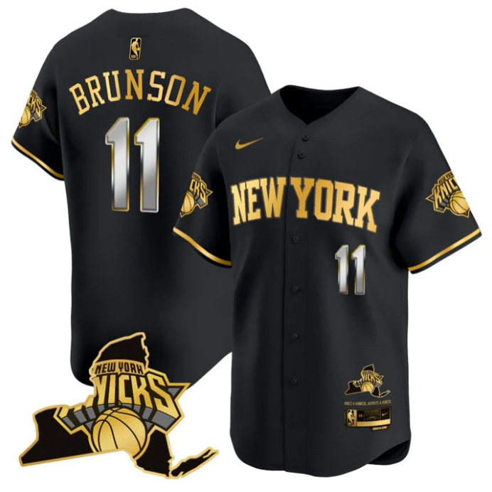 Jalen Brunson Jersey #11 New York Knicks Vapor Baseball Stitched