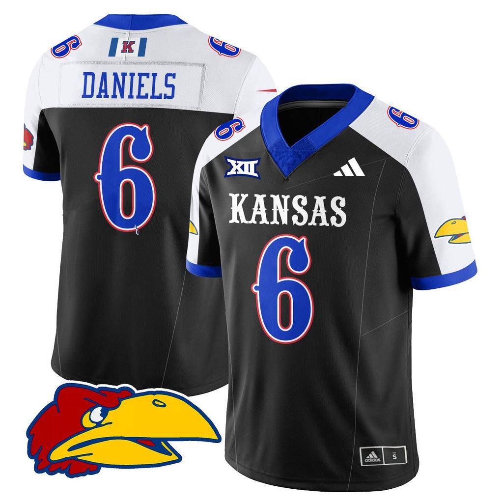 Jalon Daniels Jersey #6 Kansas Jayhawks Football 2025 Limited Stitched