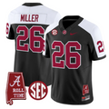 Jam Miller Jersey #26 Alabama Crimson Tide Throwback Map Stitched