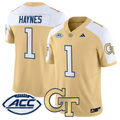 Jamal Haynes Jersey #1 Georgia Tech Yellow Jackets 2025 Stitched