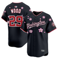James Wood Jersey #29 Washington Nationals Cherry Blossom Vapor Premier Limited Stitched
