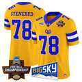 Jan Stenerud Jersey #78 Montana State Bobcats 2026 Football Championship Gold