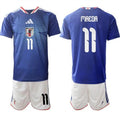 Japan #11 MAEDA Jersey National Team x World Cup 2026 Home Blue On Field Soccer