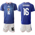Japan #16 TOMIYASU Jersey National Team x World Cup 2026 Home Blue On Field Soccer