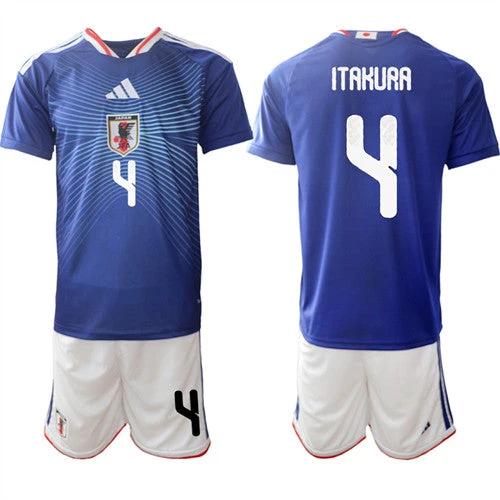 Japan #4 ITAKURA Jersey National Team x World Cup 2026 Home Blue On Field Soccer