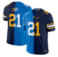 Jared Goff Lions Jersey #21 California Golden Bears Split Vapor Limited Stitched