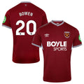 Jarrod Bowen #20 West Ham United 2025-26 Home Match Jersey – Burgundy
