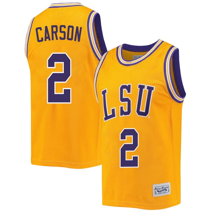 Jasmine Carson Jersey LSU Tigers Basketball 2023 NCAA College Retro Gold #2