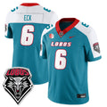 Jaxton Eck Jersey #6 UNM Lobo Football 2025 All Stitched
