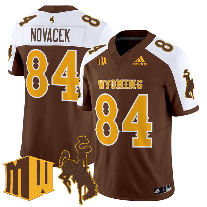 Jay Novacek Jersey #84 Wyoming Cowboys 2025 Vapor Limited Stitched