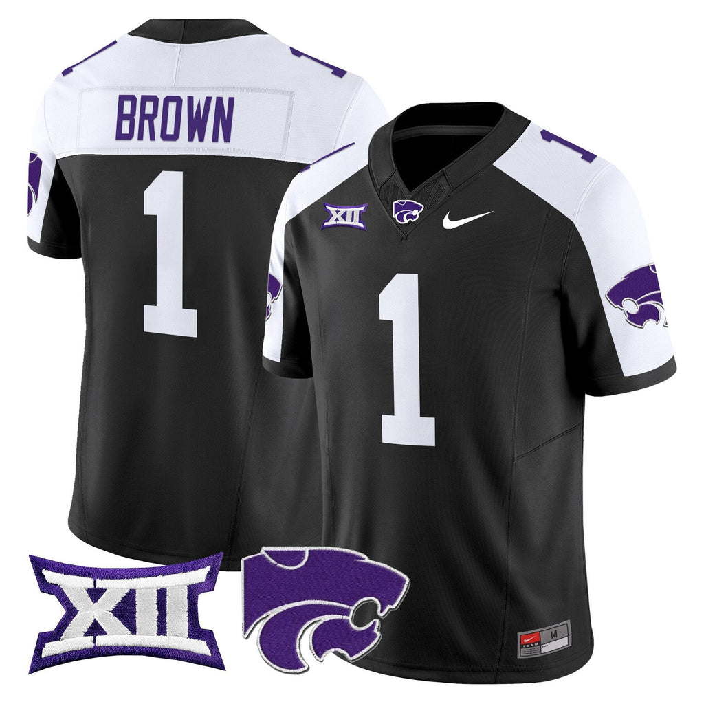Jayce Brown Jersey #1 Kansas State Wildcats 2025 Limited Stitched