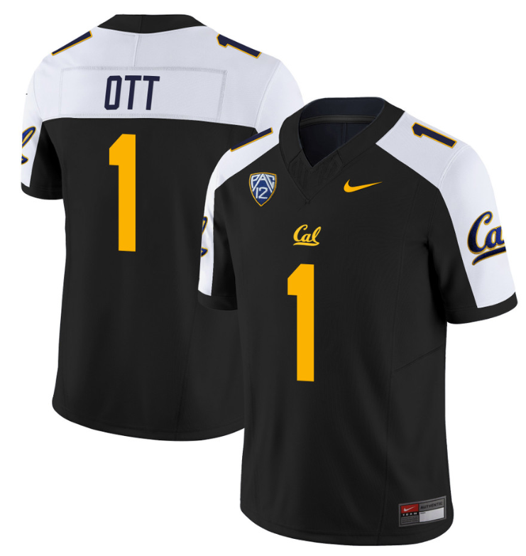 Jaydn Ott Jersey #1 California Golden Bears Limited Stitched