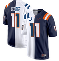 Jeff George Jersey #11 Illinois Fighting Illini Split Football Game Stitched
