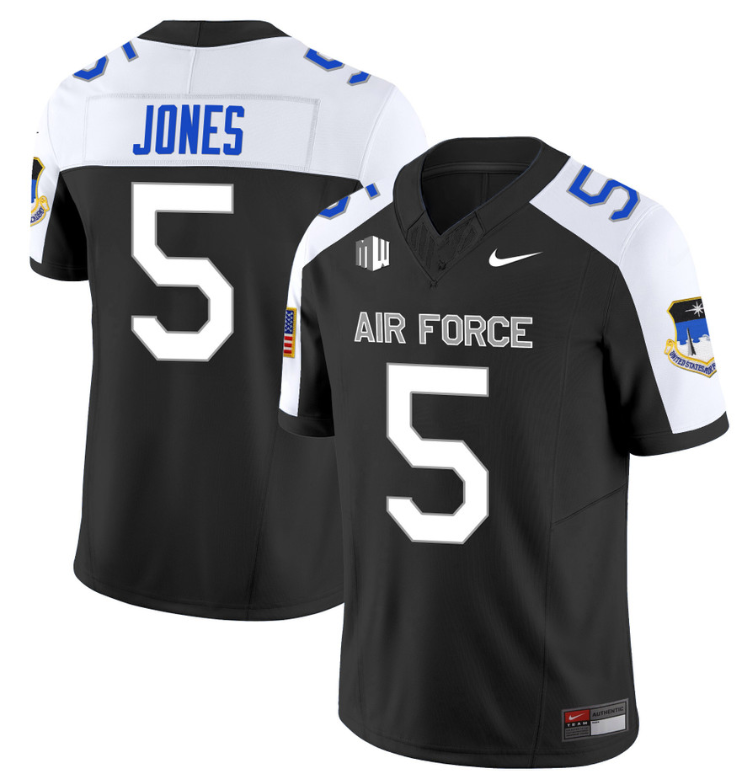 Jensen Jones Jersey #5 Air Force Falcons Limited Football Stitched